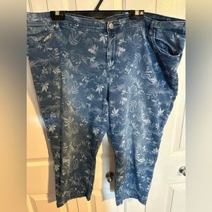 Women’s Size 22 Denim Capri